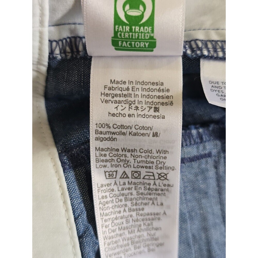 J.Crew Blue Chambray Shorts Womens Size 12 NWT 100% Cotton Casual Summer - Picture 10 of 11
